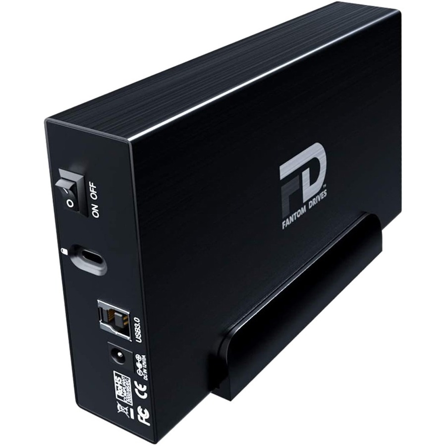 Fantom Drives 2TB External Hard Drive - GFORCE 3 - USB 3, Aluminum, Black, GF3B2000U
