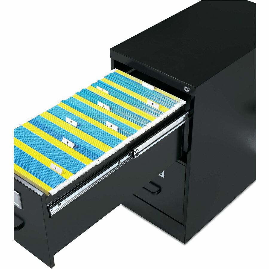 2600 Series 2 Drawer Vertical File, Letter, Black