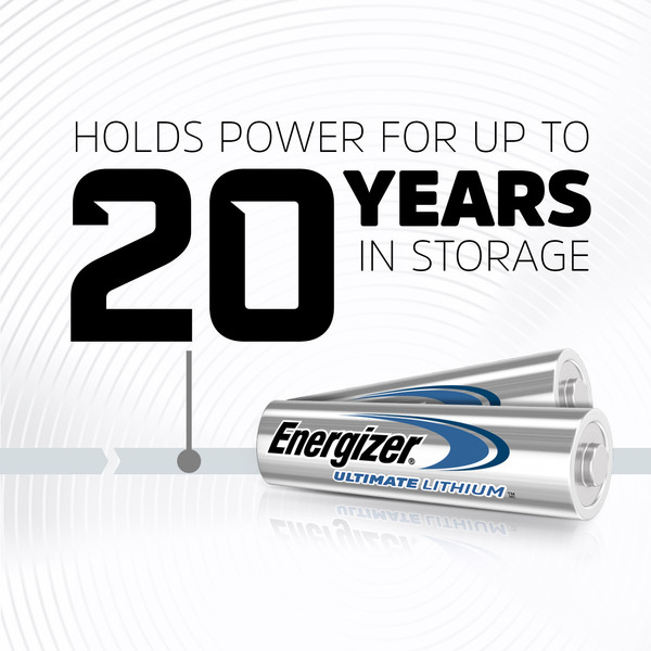 ENERGIZER Ultimate AA Lithium Battery 4 Pack (L91SBP-4)