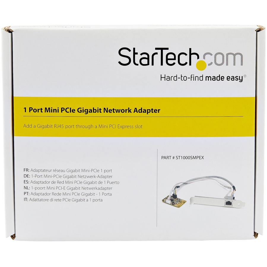 StarTech Mini PCI Express Gigabit Ethernet Network Adapter NIC Card, TAA