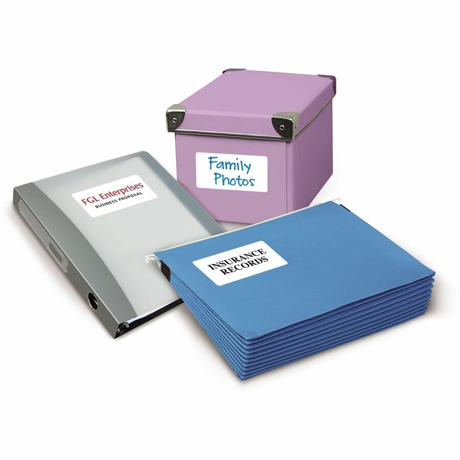 White Multipurpose Labels Removable 2" x 4"