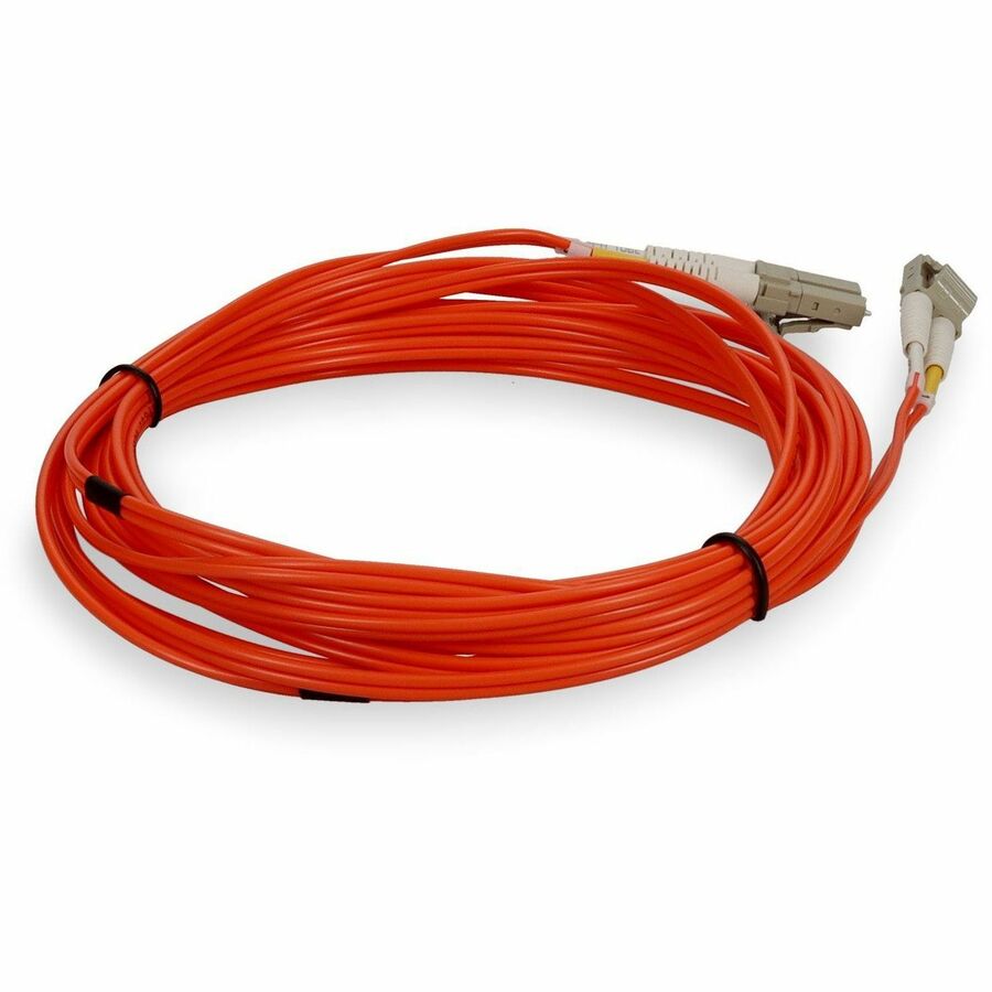 AddOn 10m LC to LC Orange OM1 Duplex OFNR (Riser-Rated) MMF Fiber Patch Cable
