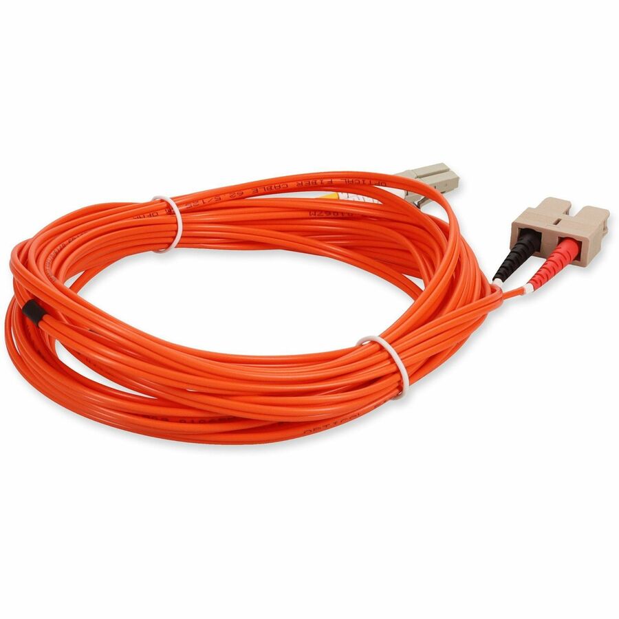 AddOn 3m SC to LC Orange OM1 Duplex OFNR (Riser-Rated) MMF Fiber Patch Cable