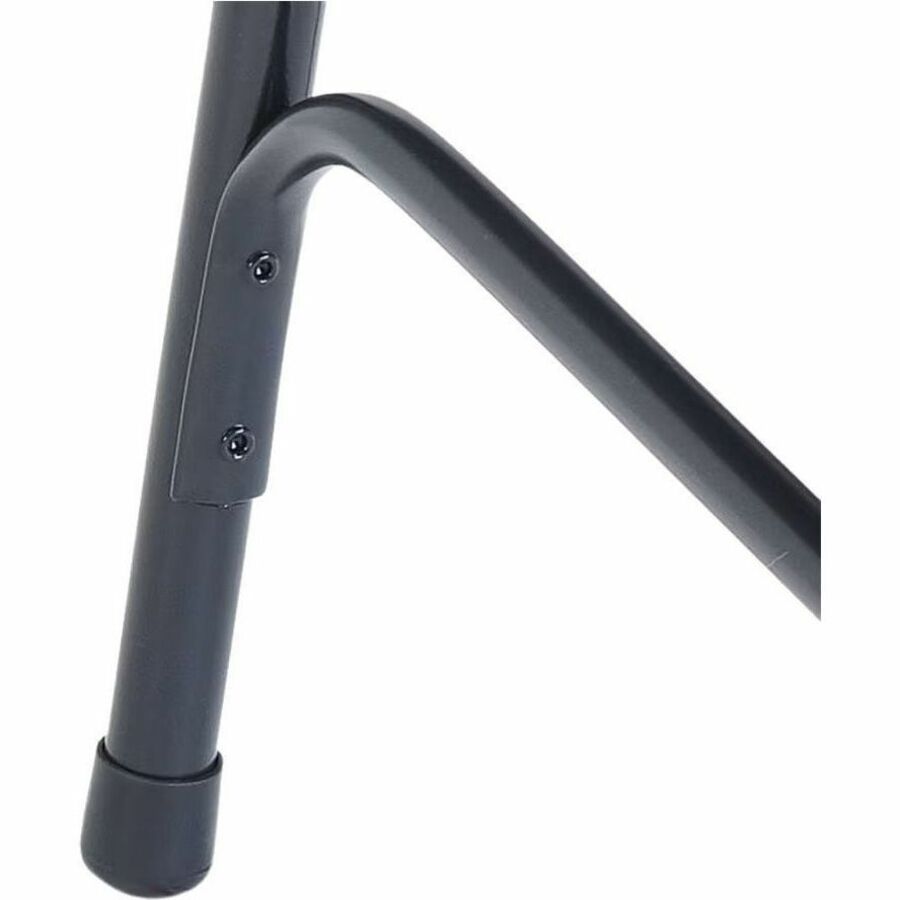 National Public Seating 300 Series All-Steel Folding Chair - Powder Coated Frame Color - Tubular Steel Frame Material - Four-legged Base - Blue - Steel, Polypropylene - 4 / Carton