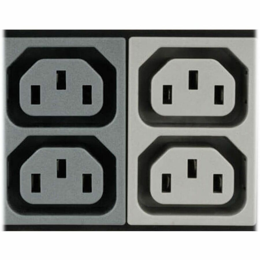 Eaton Tripp Lite Series 14.4kW 3-Phase Local Metered PDU, 208V Outlets (36 C13, 6 C19, 3 L6-30R) Hubbell 50A CS8365C, 6 ft. (1.83 m) Cord, 0U Vertical, TAA