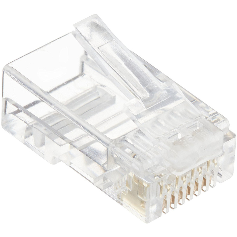 4XEM 100 Pack Cat5E RJ45 Modular Ethernet Plugs for Stranded or Solid CAT5E Cable