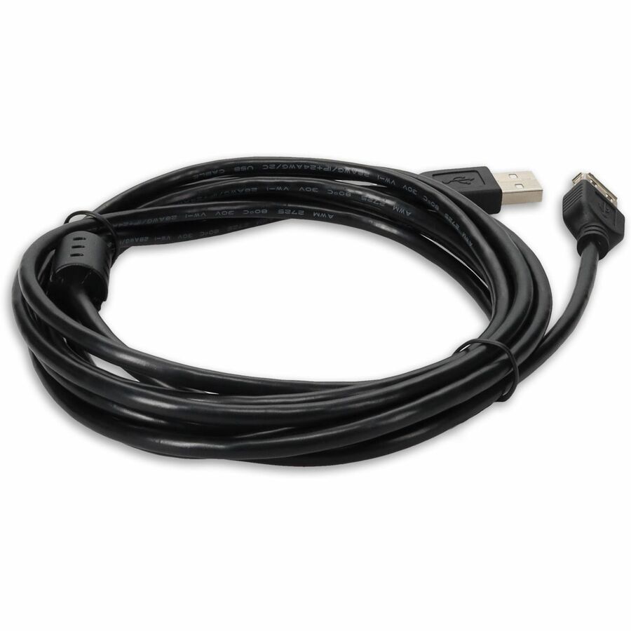 AddOn 10ft USB A 2.0 Male to Female Black Cable