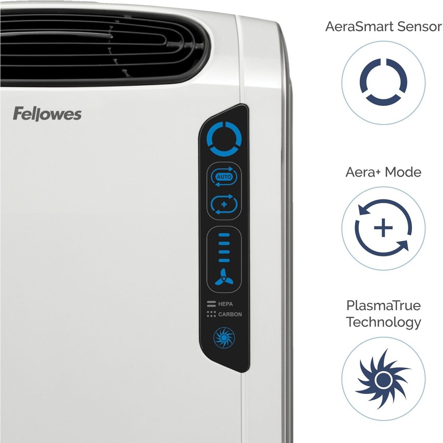 AeraMax® 200 Air Purifier - True HEPA, PlasmaTrue, Activated Carbon - 200 Sq. ft. - White = FEL9320401
