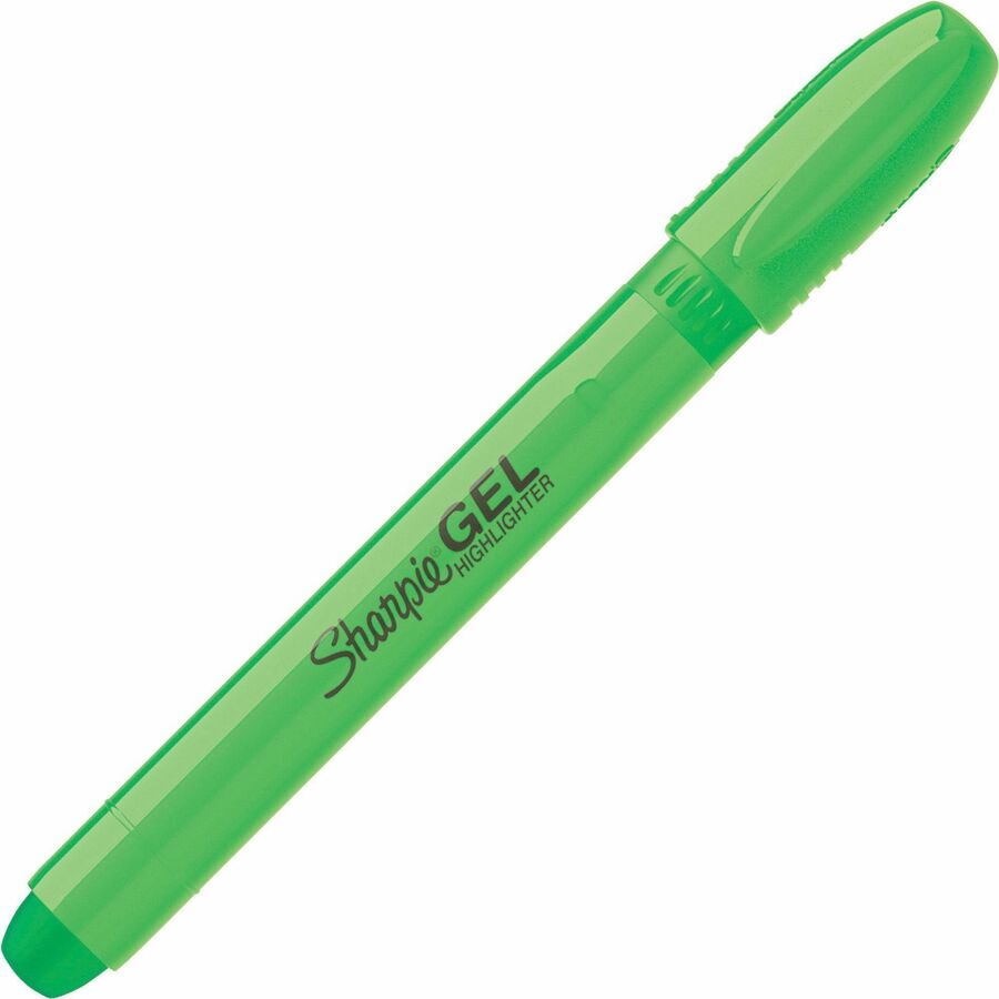 Sharpie Gel Highlighter - Bullet Marker Point Style - Fluorescent Blue, Fluorescent Green, Fluorescent Orange, Fluorescent Pink, Fluorescent Yellow Gel-based Ink - 5 / Set