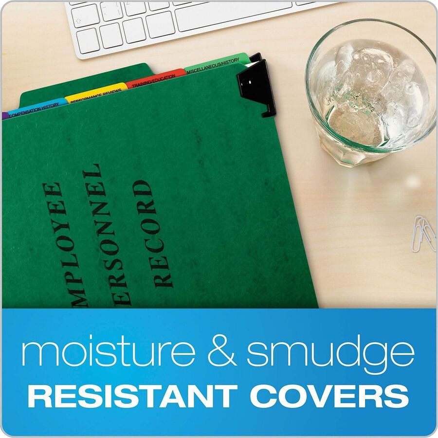 Pendaflex 1/3 Tab Cut Letter Hanging Folder - 8 1/2" x 11" - 2" Expansion - 1" Fastener Capacity - Top Tab Location - 5 Divider(s) - Green - Moisture Resistant, Reinforced Gusset, Durable, Reinforced Tab, Rip Proof, Moisture Resistant, Smudge Resistant - 