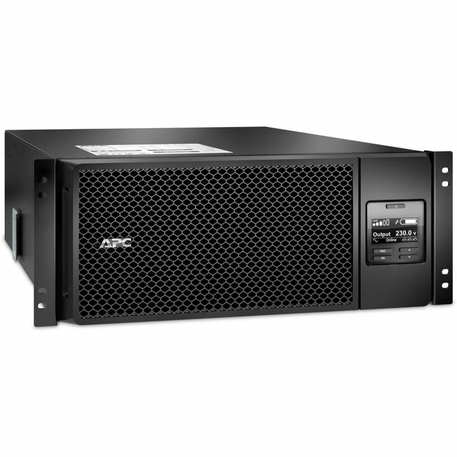 APC Smart-UPS On-Line, 6kVA/6kW, Rackmount 4U, 208V, 2x L6-20R+3x L6-30R NEMA outlets, Network Card+SmartSlot, Extended runtime, W/ rail kit
