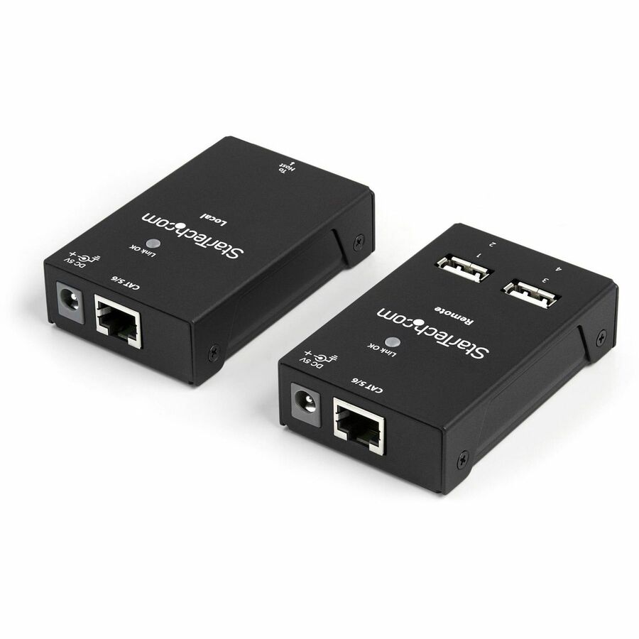 StarTech.com 4 Port USB 2.0-Over-Cat5-or-Cat6 Extender - up to 130ft (40m)