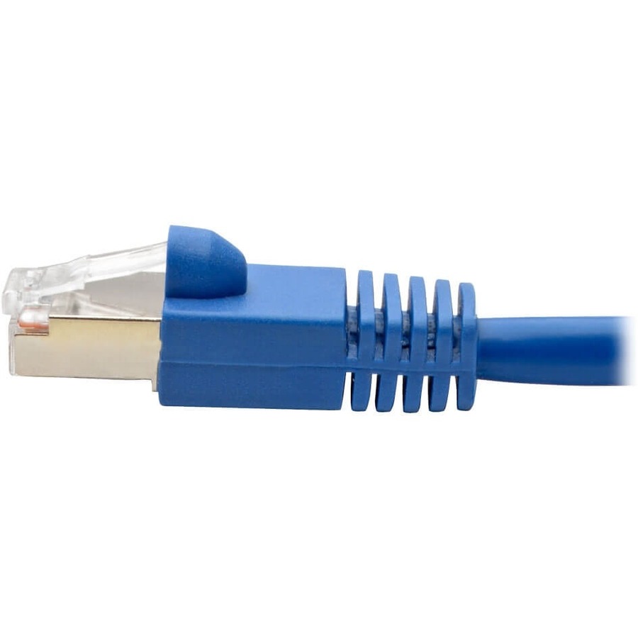 Tripp Lite by Eaton Cat6a 10G Snagless Shielded STP Ethernet Cable (RJ45 M/M) PoE Blue 1 ft. (0.31 m)