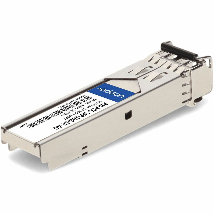 AddOn Aerohive-compatible 10GBase-SR SFP+ transceiver with LC connector for multi-mode fiber — alternate view 4