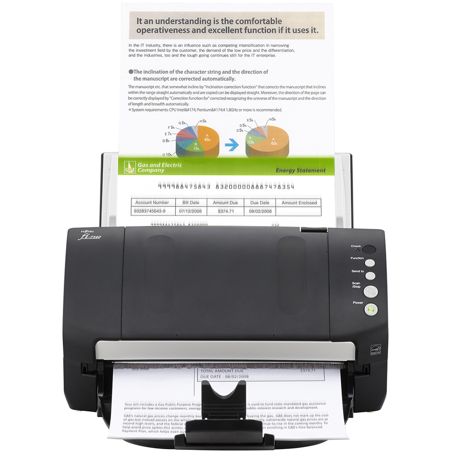 Fujitsu fi-7140 Robust General Office Desktop Color Duplex Document Scanner with Auto Document Feeder (ADF)