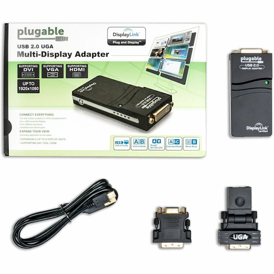 Plugable USB 2.0 to DVI/VGA/HDMI Video Graphics Adapter