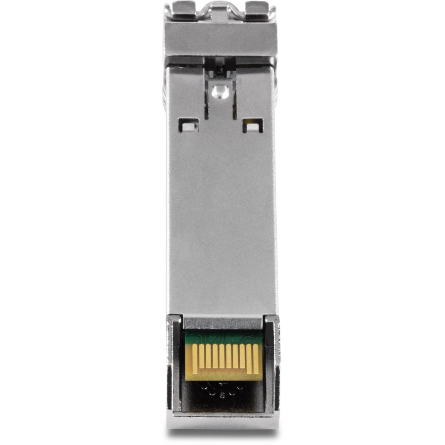 TRENDnet SFP to RJ45 10GBASE-LR SFP+ Single Mode LC Module; TEG-10GBS10; Up to 10 km (6.2 Miles); Hot Pluggable SFP Transceiver; Duplex LC Connector; 1310nm; 3.3V Power Supply; Lifetime Protection