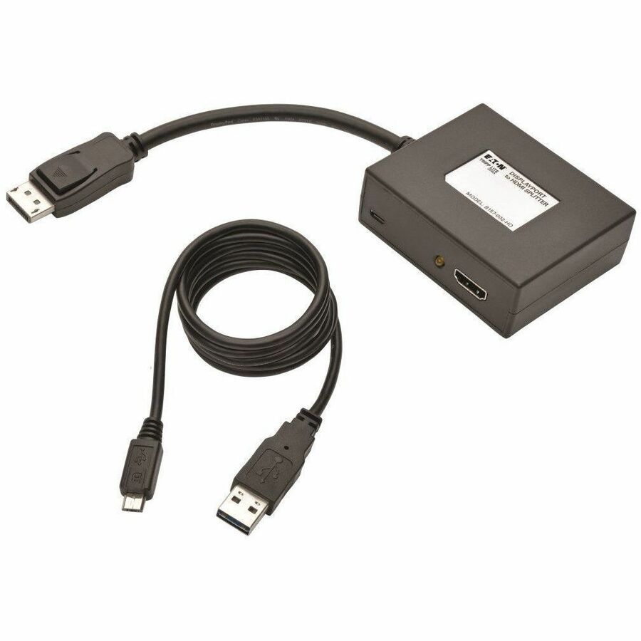 Eaton Tripp Lite Series 2-Port DisplayPort to HDMI Hub, DP1.2, TAA
