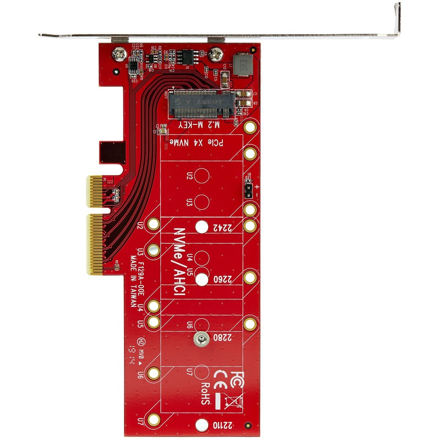Dual M.2 PCIe SSD Adapter, NVMe / AHCI - Drive Adapters and Drive