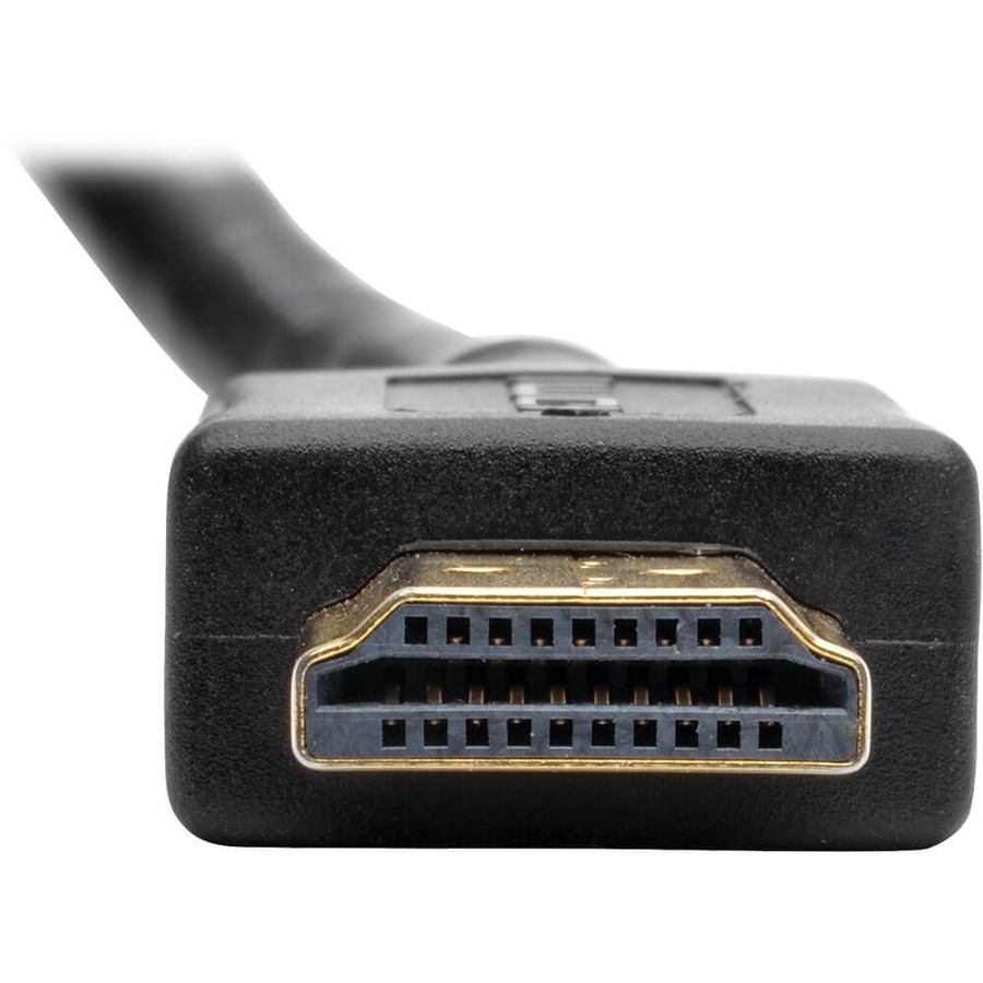 Eaton Tripp Lite Series High-Speed HDMI with Ethernet All-in-One Keystone/Panel Mount Extension Cable (M/F), Angled Connector, 1 ft. (0.31 m)
