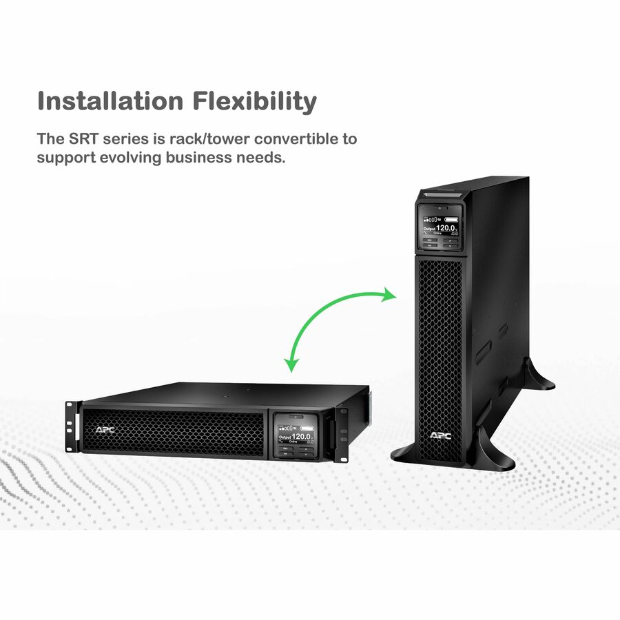 APC Smart-UPS On-Line, 2200VA, Rackmount 2U, 120V, 6x 5-20R+1x L5-20R NEMA outlets, Network Card, Extended runtime, W/ rail kit