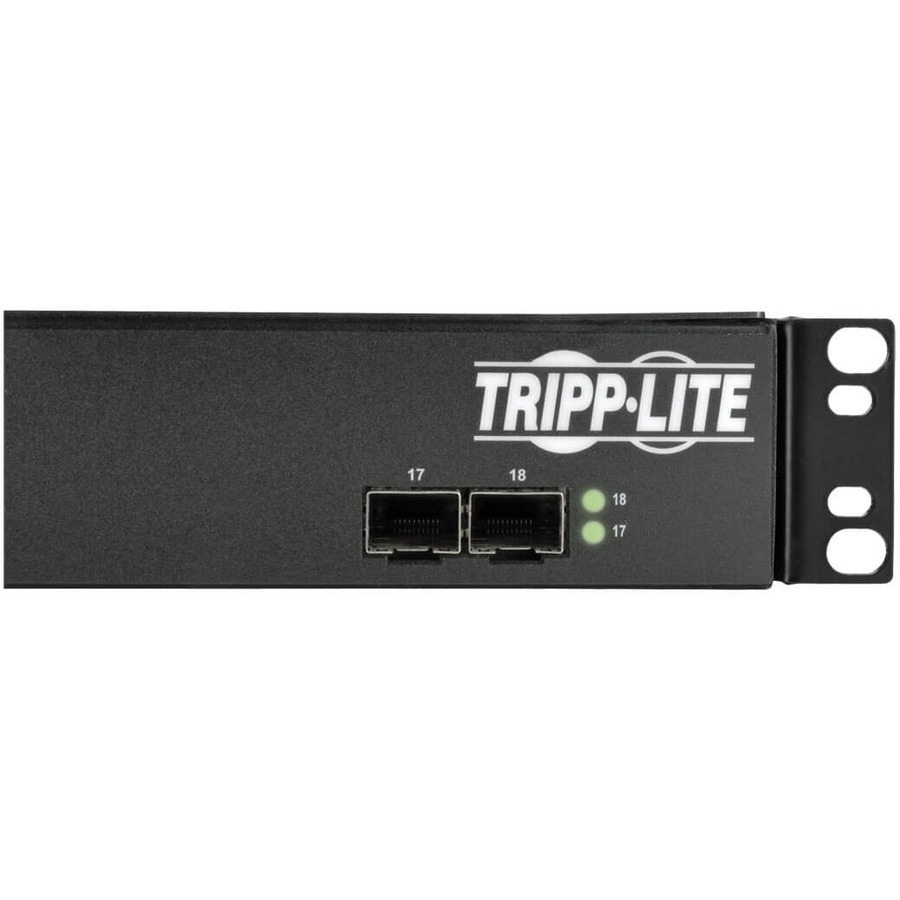 Tripp Lite by Eaton 16 10/100/1000Mbps Port Gigabit L2 Web-Smart Managed Switch, 2 SFP Slots, 36 Gbps, Web, 8-Outlet 120V PDU/Surge Protect