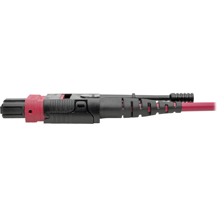 Tripp Lite by Eaton 100G MTP/MPO Multimode OM4 Plenum-Rated Fiber Optic Cable (F/F), 12 Fiber, 40/100GBASE-SR4, Push/Pull Tabs, Magenta, 5 m