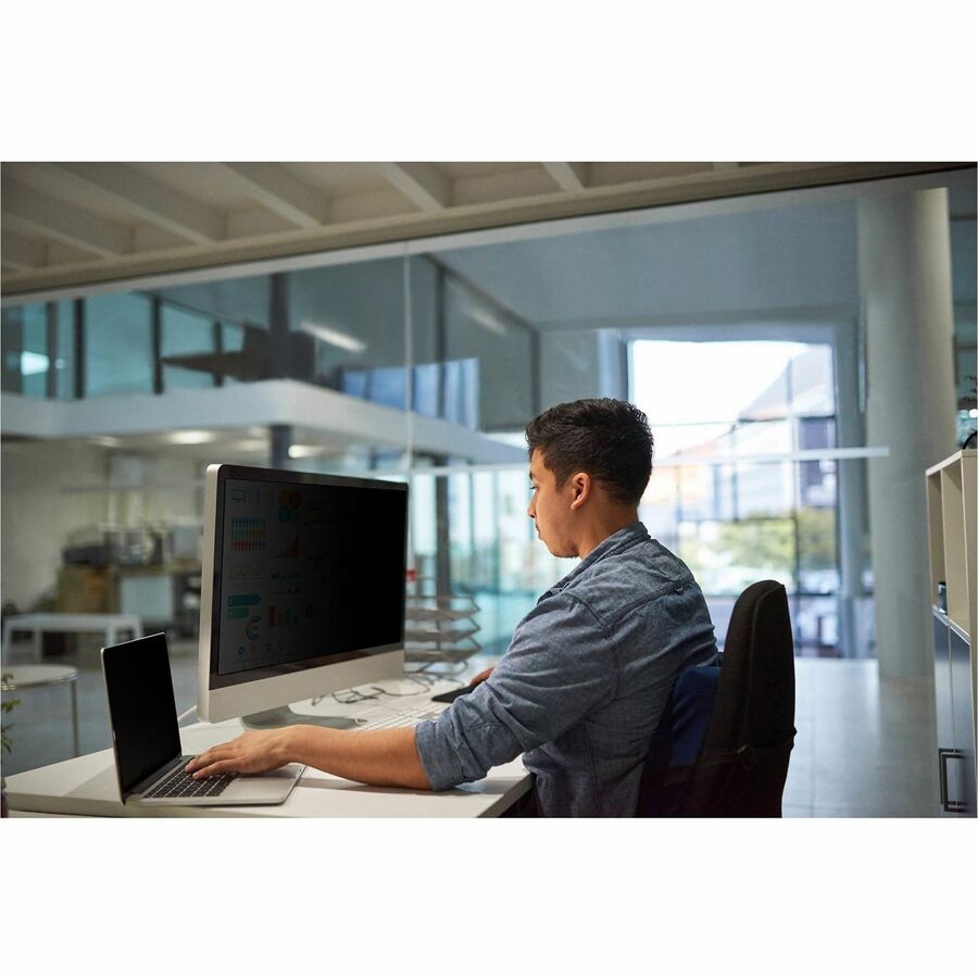 3M Privacy Filter for 19in Monitor, 16:10, PF190W1B Black, Matte