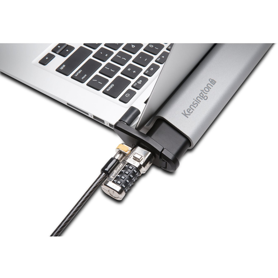 Kensington MicroSaver 2.0 Laptop Locking Station - for Security, Notebook - Brushed Aluminum - 1 Each