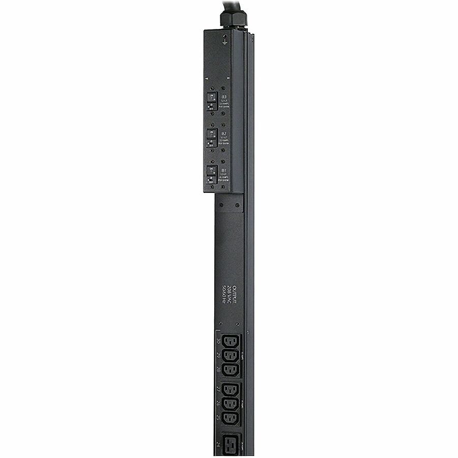 APC NetShelter Metered Rack PDU, Zero U, 14.4kW, 208V, 24 C13, 4 C19, 2 NEMA L6-30R outlet