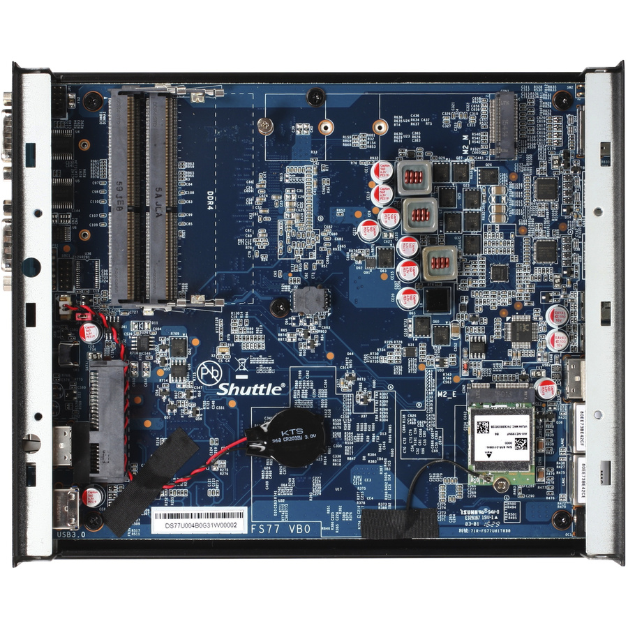 Shuttle XPC DS77U3 Barebone System - Slim PC - Intel Core i3 7th Gen i3-7100U 2.40 GHz
