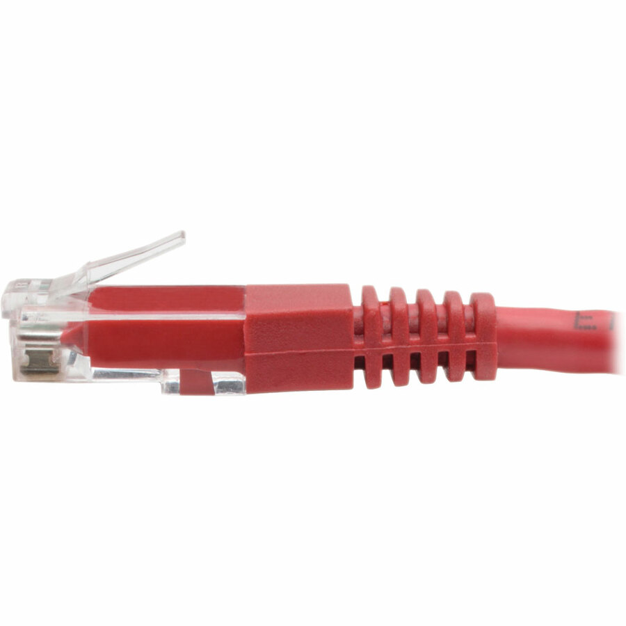 Tripp Lite by Eaton Cat6 Gigabit Molded (UTP) Ethernet Cable (RJ45 M/M) PoE Red 15 ft. (4.57 m)