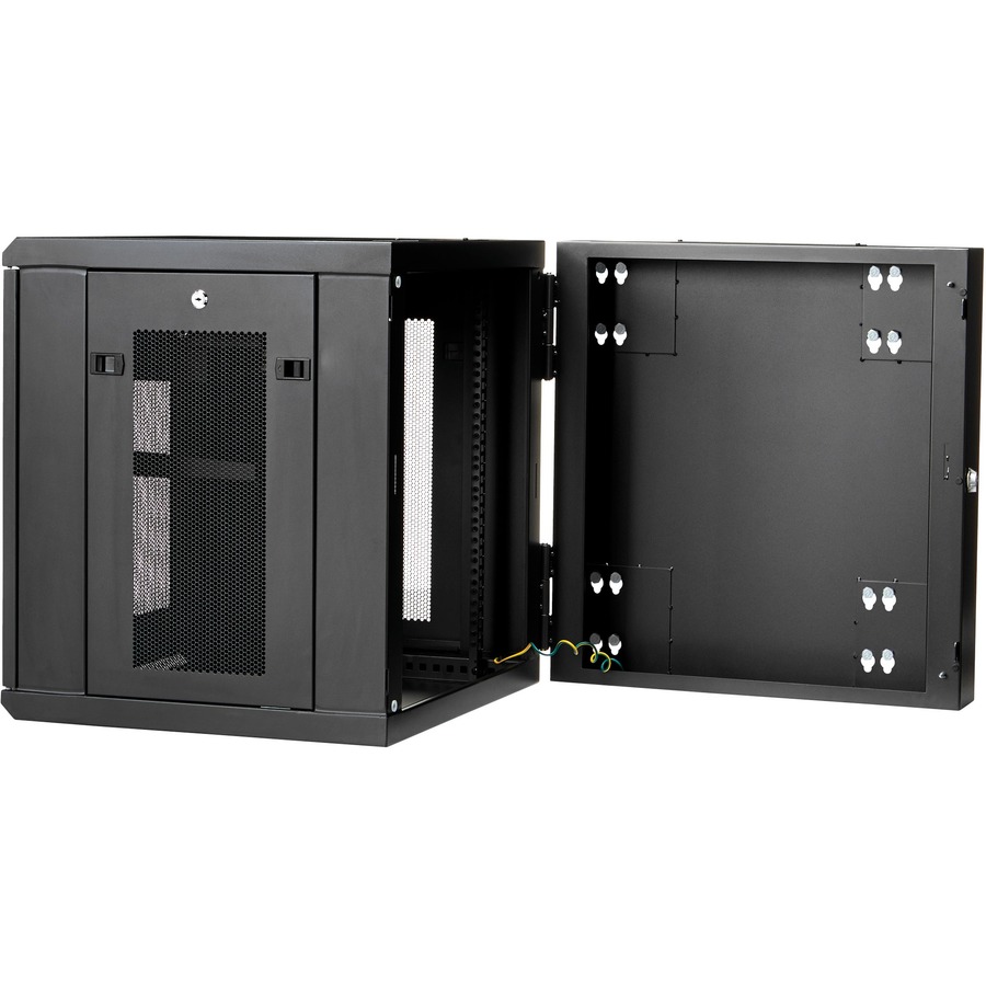 StarTech.com 4-Post 12U Wall Mount Network Cabinet, 19 Hinged Wall-Mounted Server  Rack for IT Equipment, Flexible Lockable Rack Enclosure - Wall-Mount Server  Rack for rackmount equipment - Flexible data rack features a