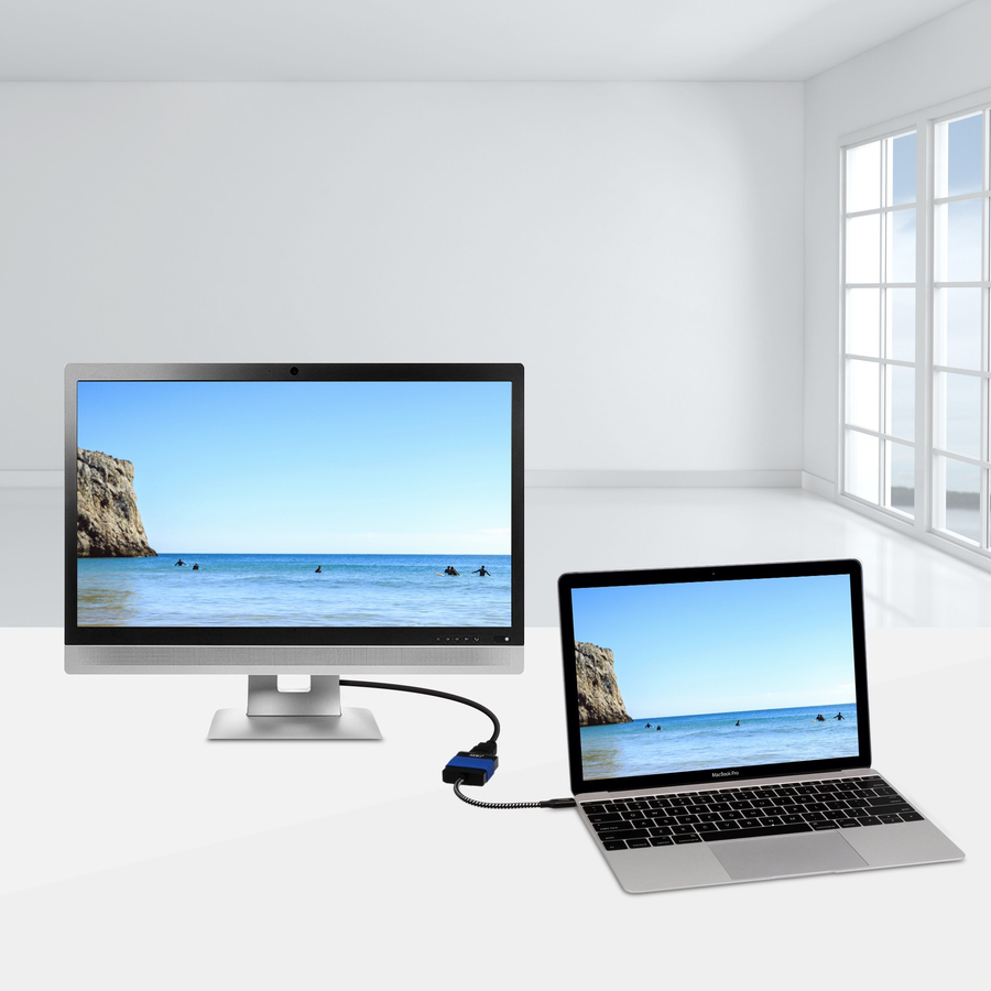 SIIG USB Type-C to HDMI Cable Adapter - 4Kx2K - USB Type C - 1 x HDMI, HDMI