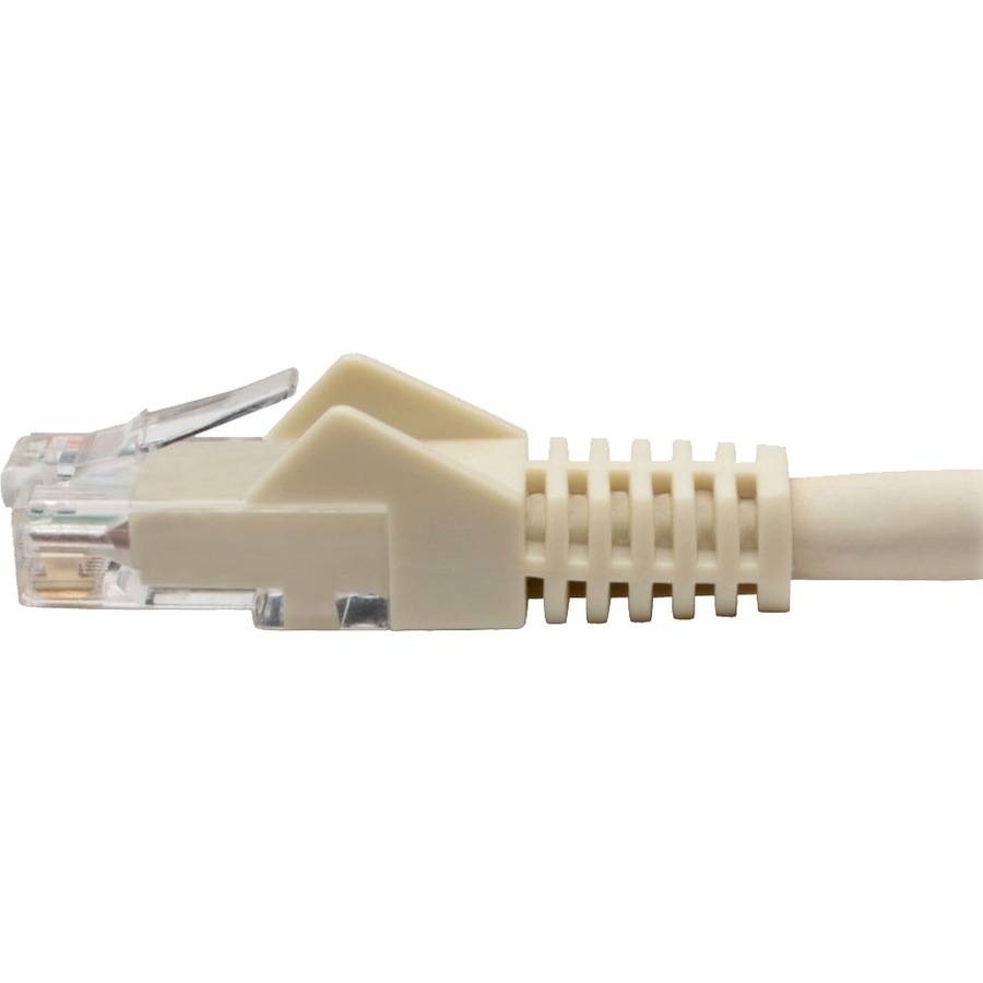 Eaton Tripp Lite Series Cat6 Gigabit Snagless Molded (UTP) Ethernet Cable (RJ45 M/M), PoE, White, 6-in. (15.24 cm)