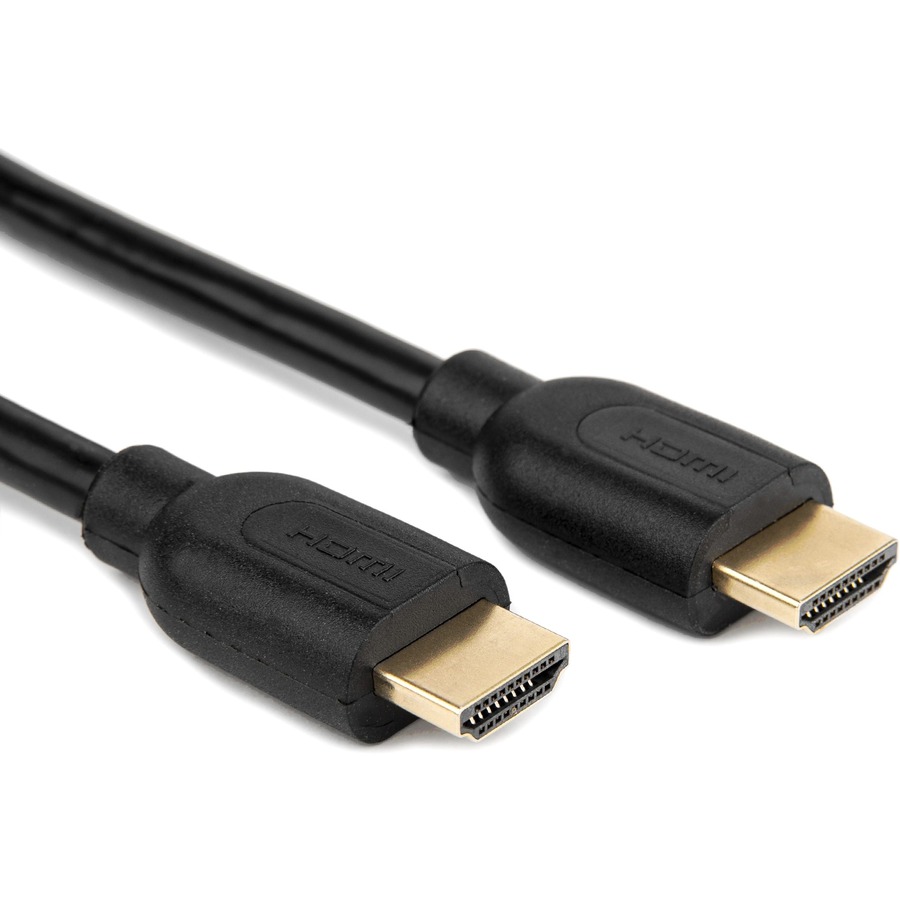 Rocstor Premium 10 ft 4K High Speed HDMI to HDMI M/M Cable - Ultra HD HDMI 2.0 Supports 4k x 2k at 60Hz with resolutions up to 3840x2160p and 18Gbps Bandwidth - HDMI 2.0 to HDMI 2.0 Male/Male - HDMI 2.0 for HDTV, DVD Player, Stereo Receiver, Digital Signage Projector, Gaming Console, Audio/Video Device, TV, Digital Video Recorder - 10 ft (3m) - 1 Retail Pack - 1 x HDMI Male - 1 x HDMI Male - Gold Plated Connectors - Shielding - Black - HDMI CABLE ULTRA HD 4Kx2K