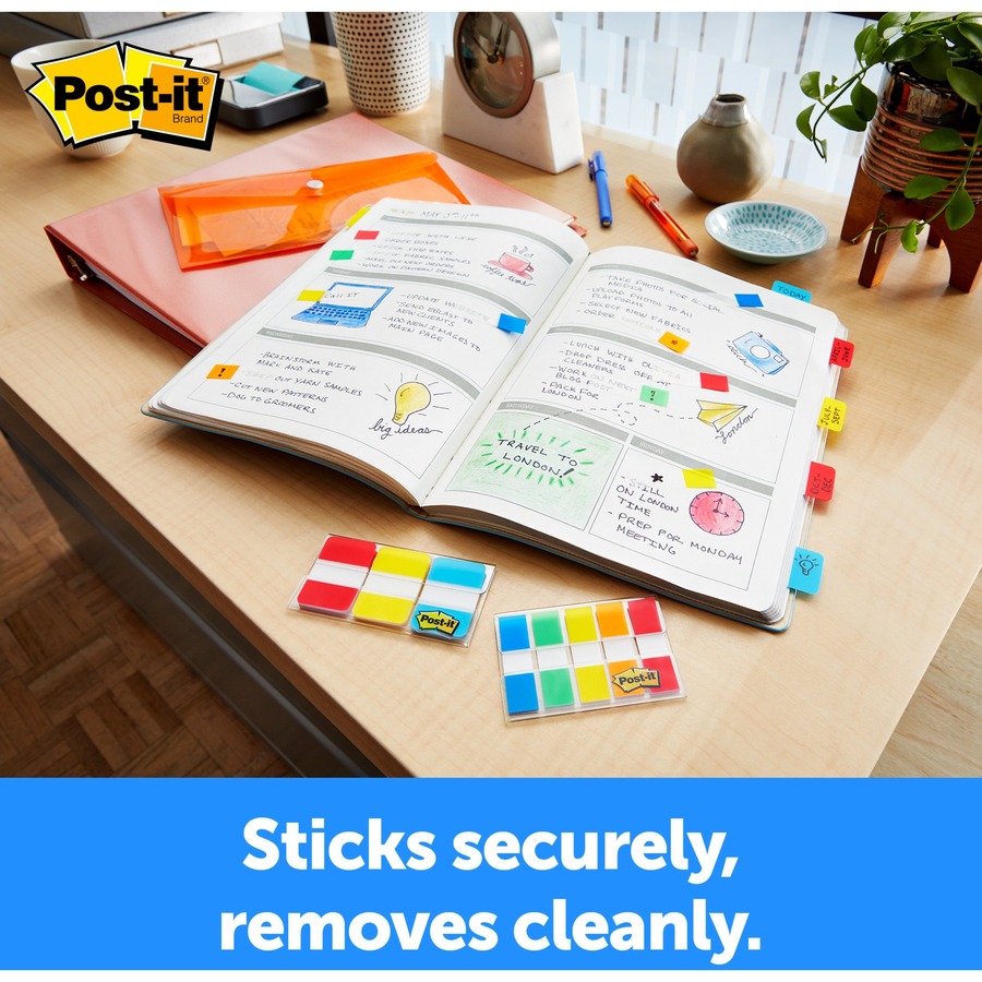 Post-it Tabs Self-Stick 5/8 40/PK Assorted Bright 676ALYR