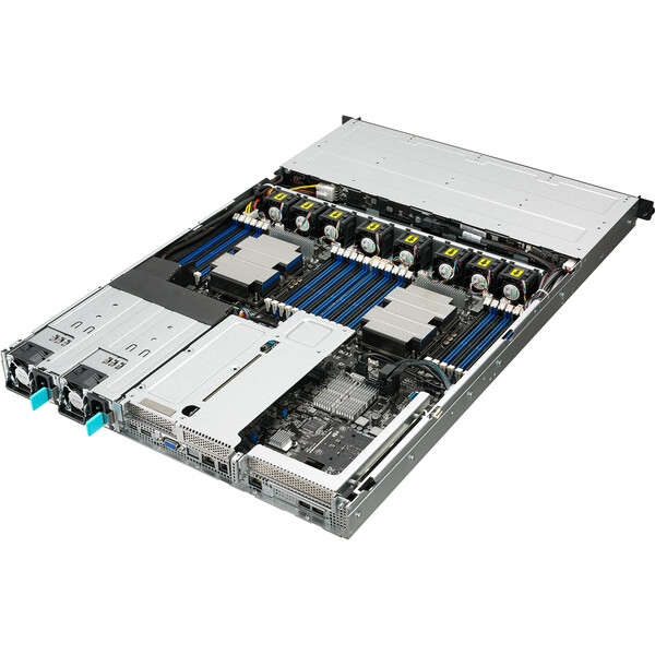 ASUS RS700-E9-RS4 1U Rack Server Barebone - 4x 3.5" Hot-Swap Bays (RS700-E9-RS4) - Supports Dual-CPU - Intel Xeon Scalable LGA3647 CPU, DDR4 ECC RDIMM - Included 1x Dual Port Intel I350-BT2 Ethernet