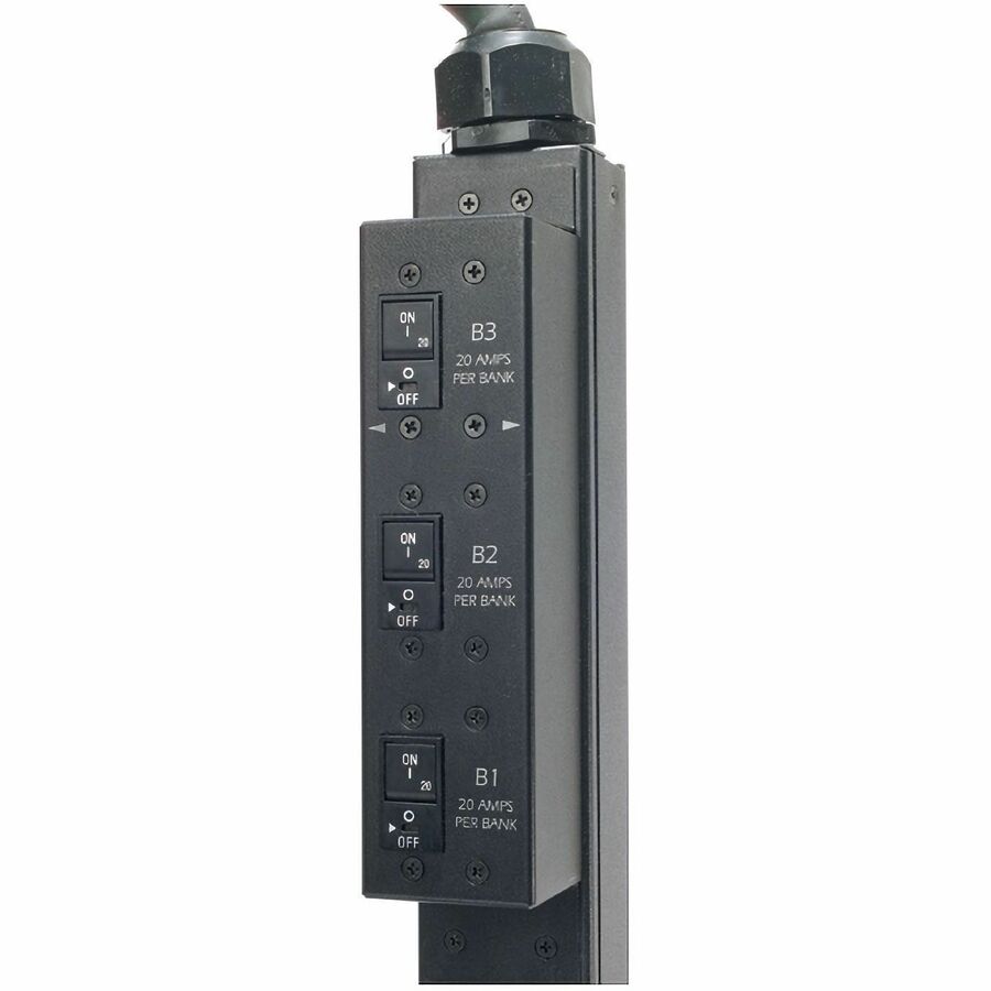 APC NetShelter Basic Rack PDU, Zero U, 12.5kW, 208V, 30 C13 and 6 C19 outlet, 10ft input cord