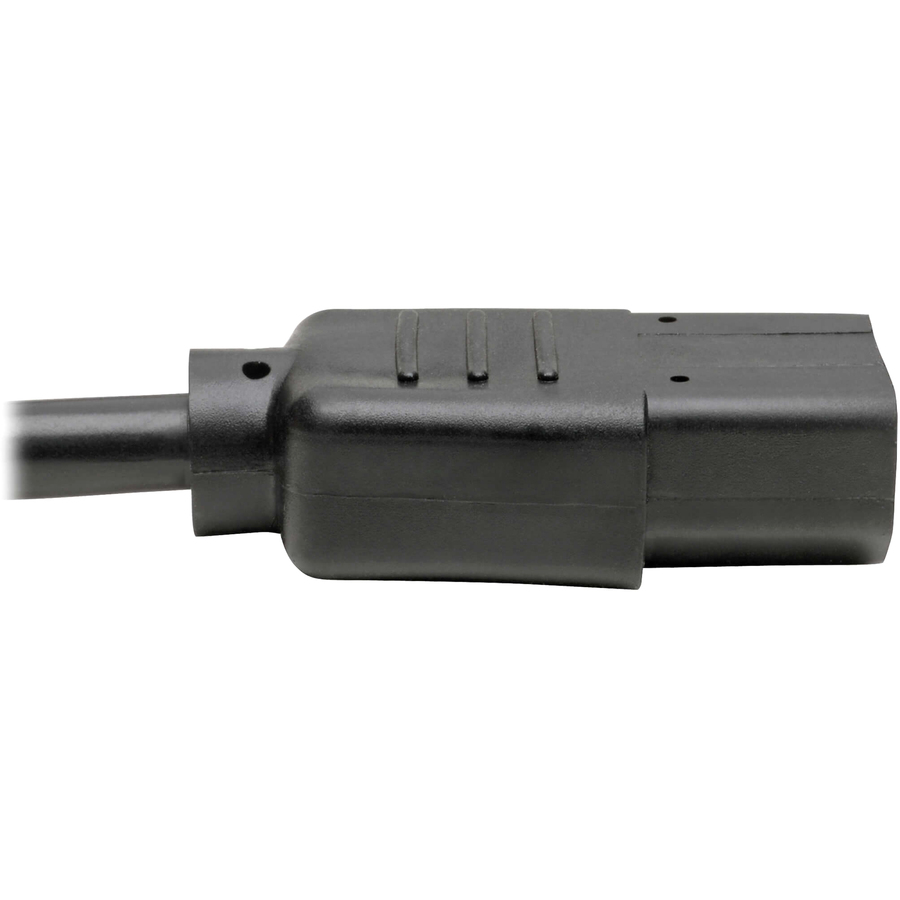 Tripp Lite by Eaton Power Cord Splitter C14 to 2xC13 PDU Style - 10A 250V 18 AWG 18-in. (45.72 cm) Black