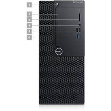 Dell OptiPlex 3000 3060 Desktop Computer - Intel Core i5 8th Gen i5-8500 3 GHz - 4 GB RAM DDR4 SDRAM - 500 GB HDD - Mini-tower