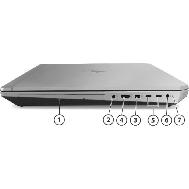 HP ZBook 17 G5 17.3" Mobile Workstation - Full HD - 1920 x 1080 - Intel Core i7 8th Gen i7-8850H Hexa-core (6 Core) 2.60 GHz - 16 GB Total RAM - 512 GB SSD - Turbo Silver