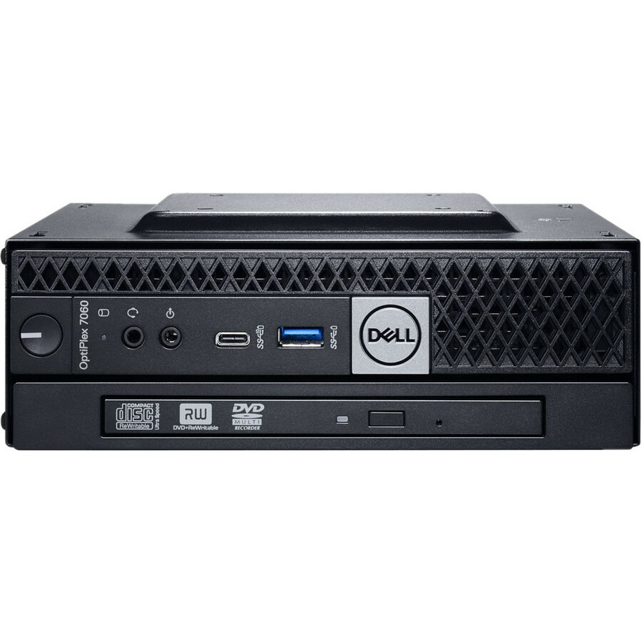 Dell OptiPlex 7000 7060 Desktop Computer - Intel Core i7 (8th Gen) i7 - 8700T 2.40 GHz - 8 GB DDR4 SDRAM - 256GB SSD - Windows 10 Pro 64 - bit (English/French/Spanish) - Micro PC - 3 Year ProSupport