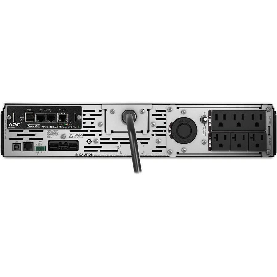 APC Smart-UPS X, Line Interactive, 2000VA, Rack/tower convertible 2U, 100V-127V, 3x 5-15R+3x 5-20R+1x L5-20R NEMA, NMC, Extended runtime [TAA]