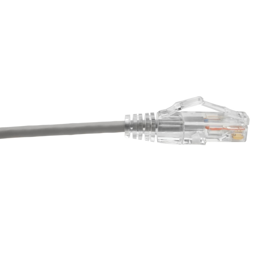 Tripp Lite by Eaton Cat6 Gigabit Snagless Slim UTP Ethernet Cable (RJ45 M/M) PoE Gray 1 ft. (0.31 m)