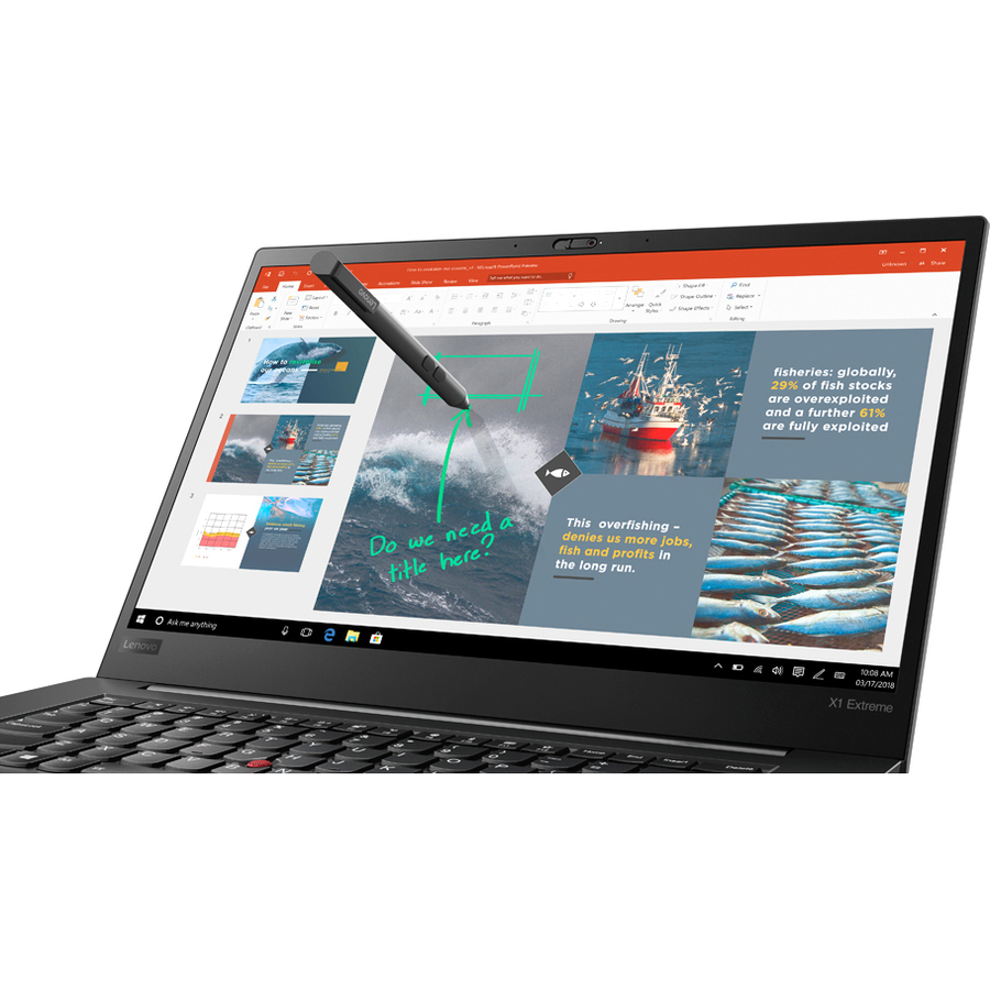 Lenovo ThinkPad X1 Extreme 1st Gen 20MF000MUS 15.6" Touchscreen Notebook - 3840 x 2160 - Intel Core i7 8th Gen i7-8850H Hexa-core (6 Core) 2.60 GHz - 16 GB Total RAM - 512 GB SSD