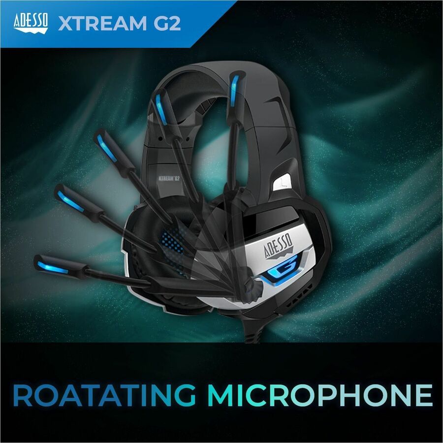 Adesso Stereo USB Gaming Headset with Microphone