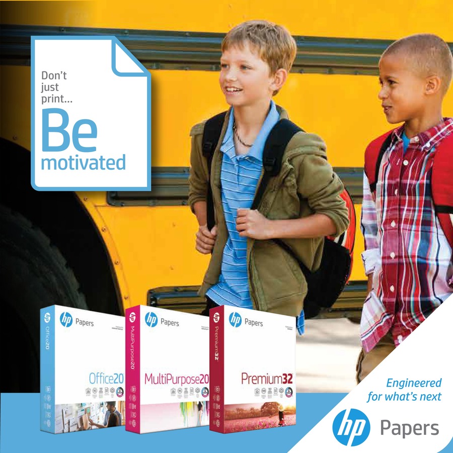 HP Office20 Paper, 92 Bright, 20lb, 11 x 17, White, 500/Ream