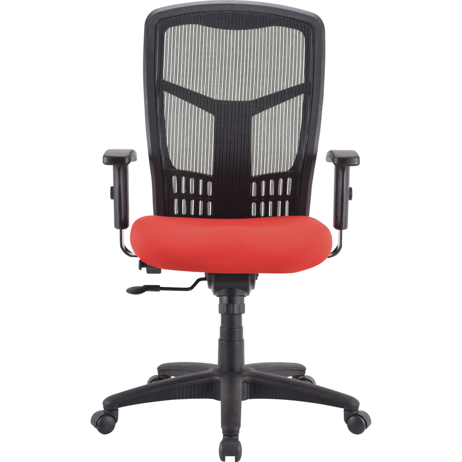 Lorell Premium Seat - Red - Fabric - 1 Each = LLR86214