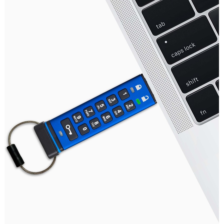 iStorage datAshur PRO 16 GB | Secure Flash Drive | FIPS 140-2 Level 3 Certified | Password protected | Dust/Water Resistant | IS-FL-DA3-256-16